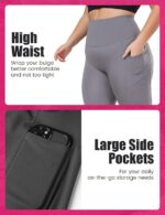 High-Waisted Yoga Leggings with Pockets and Tummy Control - Image 6