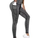 3-Pack High-Waisted Yoga Leggings with Pockets and Tummy Control