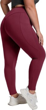 High-Waisted Yoga Leggings with Pockets and Tummy Control - Image 7