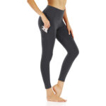 High-Waisted Yoga Leggings with Pockets and Tummy Control - Image 3
