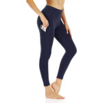 High-Waisted Yoga Leggings with Pockets and Tummy Control - Image 4