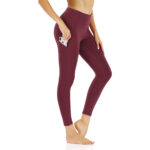 High-Waisted Yoga Leggings with Pockets and Tummy Control - Image 5