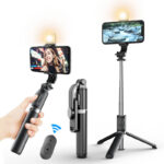 Extendable Selfie Stick Tripod with Bluetooth Remote