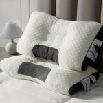 Love Theme Soft Polyester Fiber Filled Bed Pillow with Reversible Knitted Cover - Image 3
