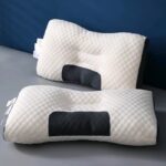 Love Theme Soft Polyester Fiber Filled Bed Pillow with Reversible Knitted Cover
