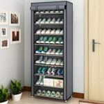Space-Saving Multi-Layer Shoe Rack Cabinet with Dust Cover