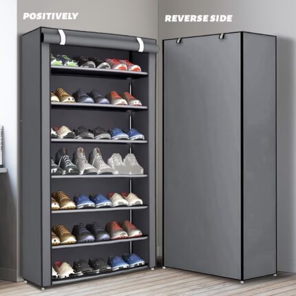 Space-Saving Multi-Layer Shoe Rack Cabinet with Dust Cover