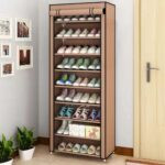 Space-Saving Multi-Layer Shoe Rack Cabinet with Dust Cover