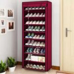 Space-Saving Multi-Layer Shoe Rack Cabinet with Dust Cover