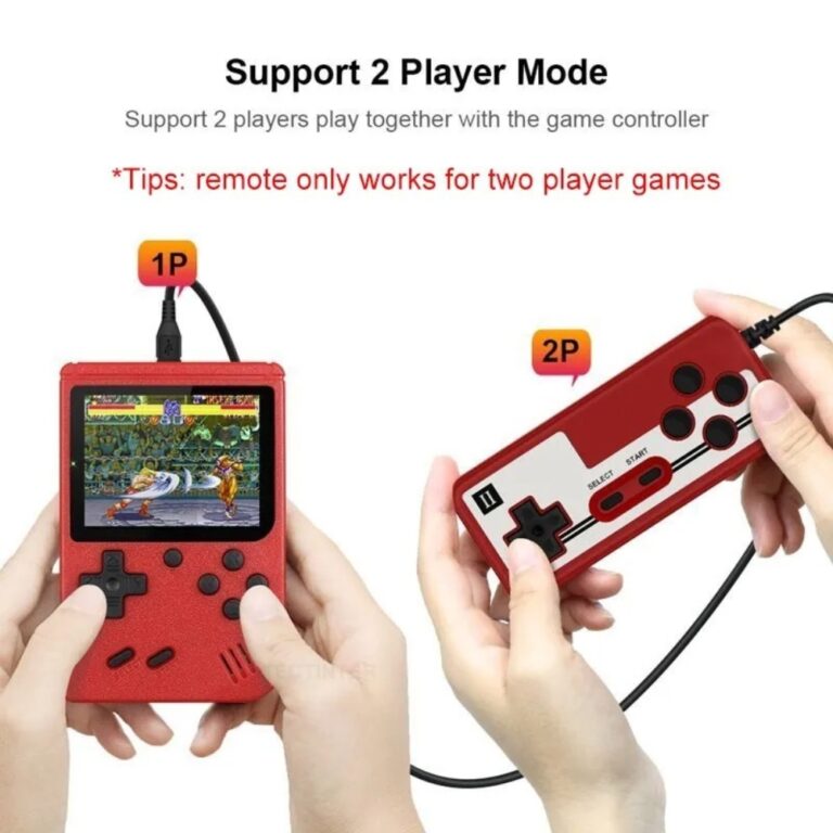 2.4-Inch Retro Portable Mini Handheld Game Console with 500 Built-in Games