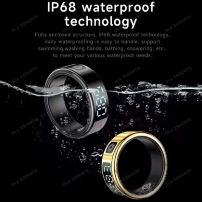 2025 Smart Ring with Touchscreen Display and Health Monitoring