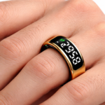 2025 Smart Ring with Touchscreen Display and Health Monitoring