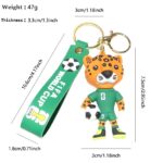 4pcs Football Mascot Keychain Silicone Sports Bag - Image 5