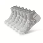 6 Pairs Men's Short Sports Socks - Comfortable and Durable