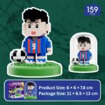 Football Mascot Building Blocks Set Trophy Model Collectible - Image 11