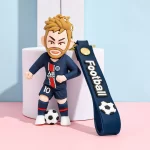Football Star Keychain Soccer Player Bag