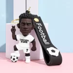 Football Star Keychain Soccer Player Bag - Image 11