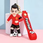 Football Star Keychain Soccer Player Bag - Image 12