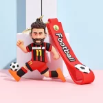 Football Star Keychain Soccer Player Bag - Image 3