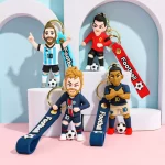 Football Star Keychain Soccer Player Bag - Image 4