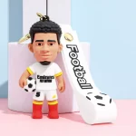 Football Star Keychain Soccer Player Bag - Image 5