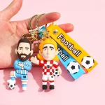 Football Star Keychain Soccer Player Bag - Image 6