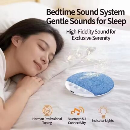 Mini Sleep Bluetooth Speaker – White Noise, Relaxing Sounds & Ultra-Slim Design