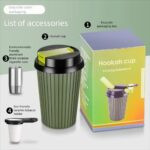 Portable Cigarette Cup with Coarse, Medium, and Fine Filters