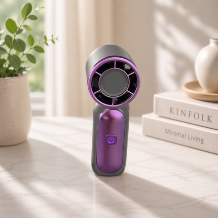 Portable Turbo Mini Fan – Powerful, Ultra-Quiet & Travel-Friendly Cooling Solution