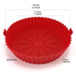 Silicone Air Fryer Baking Tray – Reusable, Non-Stick & Food-Safe Cooking Basket