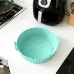 Silicone Air Fryer Baking Tray – Reusable, Non-Stick & Food-Safe Cooking Basket - Image 3