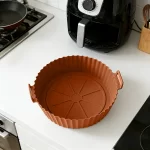 Silicone Air Fryer Baking Tray – Reusable, Non-Stick & Food-Safe Cooking Basket