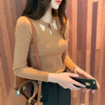Women's O-neck Stretch Sexy Pullover