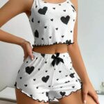 Women's Pajamas Set Sleepwear - 2 PCS Short Tank Top and Shorts - Image 6