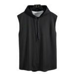 1-Mens Sleeveless Hooded Tank Tops Summer Gym Bodybuilding Fitness Sport Workout Singlet