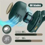 Whirlwind Leafless Mini Fan – Portable USB Charging, Silent Operation - Image 9