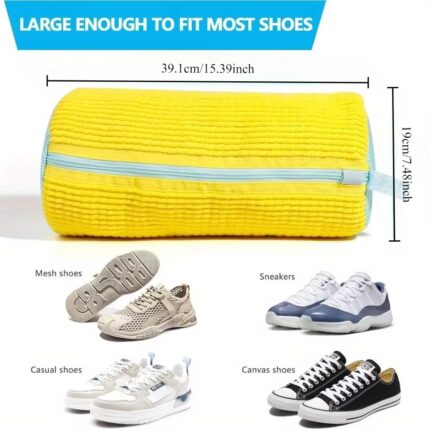 1PCS Wash Shoes Bag Padded Net Laundry Shoes Protector