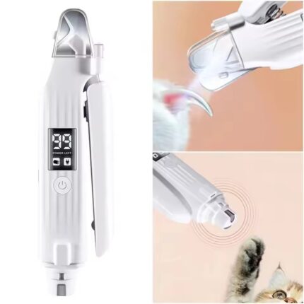 Pet Nail Grinder & Clipper – Safe & Painless Nail Trimming Tool for Dogs & Cats