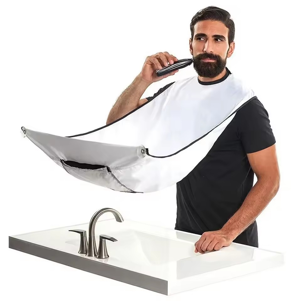 S93e6cfa30e2549f19b54c915cd7c545fo.jpg_960x960q75.jpg_.avif Men Beards Shaving Apron with Suction Cup – Home & Salon Beard Cape - Image 8