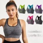 Seamless Sports Bra for Women – Shockproof Gym, Yoga & Fitness Crop Top - Image 3