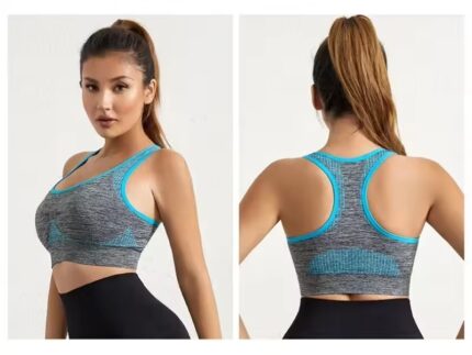 Seamless Sports Bra for Women – Shockproof Gym, Yoga & Fitness Crop Top