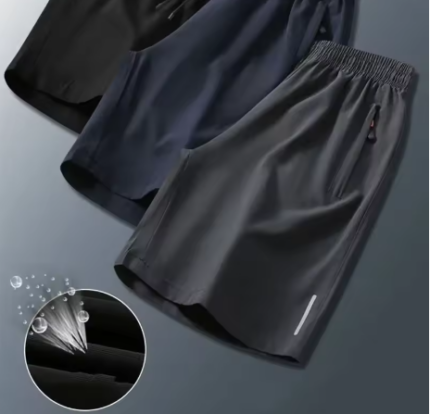 Summer Men Shorts Ice Silk Running Gym Sport Shorts Quick Dry